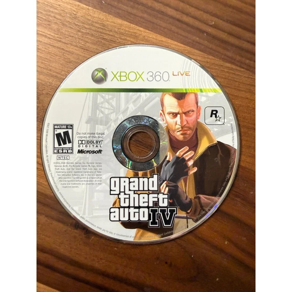 Grand Theft Auto IV (Xbox 360, 2008) *DISC ONLY*